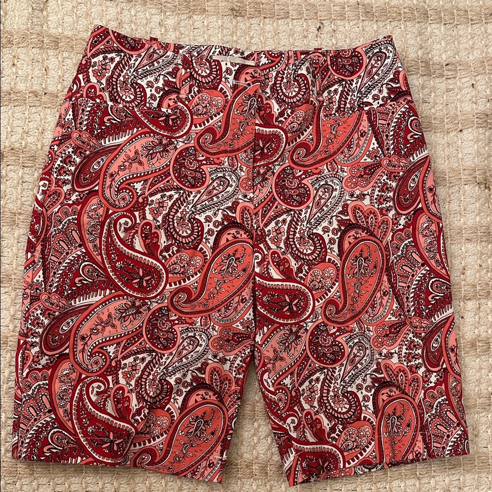 Talbots Red Paisley Women's Shorts